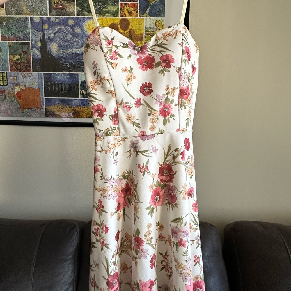 Floral Print Sleeveless Dress